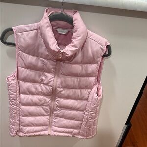 KEREN hart Light Pink Kids Puffer Vest